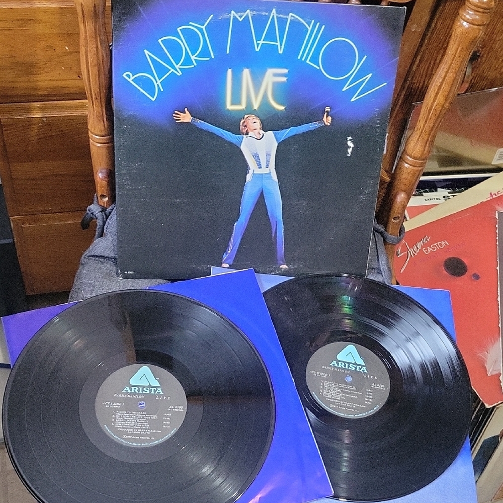 1977~Barry Manilow Live ~ Double Vinyl Record Set